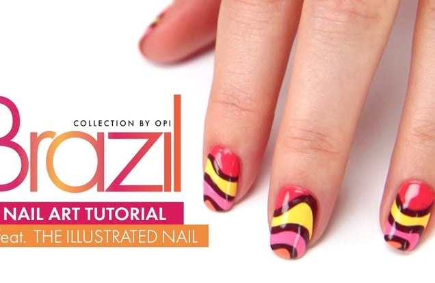 Brazil Collection by OPI | "Carnaval Love" Nail Art Tutorial img