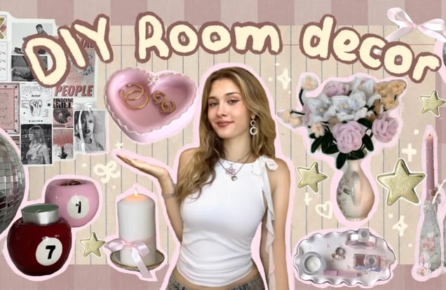 15 diy room decor ideas *aesthetic* ✧・゚: * img